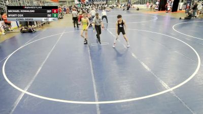 Junior Boys - 106 lbs Cons. Semis - Michael Kowalski, Empire vs Wyatt Cox, Eastside Wrestling Club