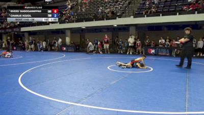 58 lbs Cons. Quarters - Rivers Tahdooahnippah, Elgin Wrestling Club vs Charlie Kozol, The Best Wrestler