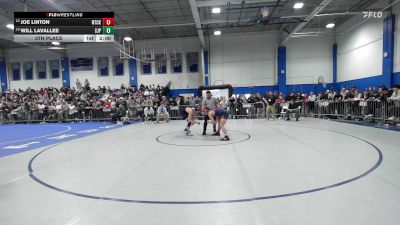 150 lbs 5th Place - Joe Linton, Natick vs Will LaVallee, Saint John's Prep