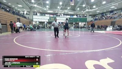 138 lbs Cons. Round 2 - Jacob Lorenzo, Oceanside vs Ivan Nowicki, Corona Del Sol