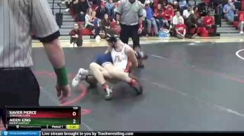 120 lbs 1st Place Match - Xavier Pierce, Jonathan Alder vs Aiden King, Bishop Hartley