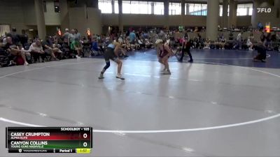 105 lbs Round 2 - Casey Crumpton, Alpha Elite vs Canyon Collins, Young Guns Nashville