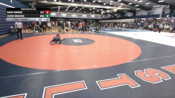 133 lbs Cons. Round 1 - Zach Owens, Gettysburg vs Chris Brooks, Messiah