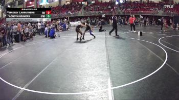 107 lbs 2nd Place Match - Londyn Beavers, Gretna Youth Wrestling Club vs Hadley Carruthers, St Paul Youth Wrestling
