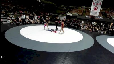 140 lbs Lauren Zaragoza, SDIKWA - San Diego-Imperial Kids Wrestling Association vs Jazrine Nieto, KTWA-Kings-Tulare Wrestling Association