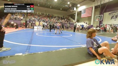 62-65 lbs Rr Rnd 2 - Autumn Brigge, Mojo Grappling Academy vs Winnie Brown, Team Tulsa Wrestling Club