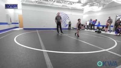 46 lbs Consi Of 8 #1 - Andrew Baker, Mustang Bronco Wrestling Club vs Avelino Juarez, Clinton Youth Wrestling