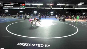 Girls 105 lbs Semifinal - Sophia Torrez, Toppenish (Girls) vs Layla Silveus, Lake Stevens (Girls)