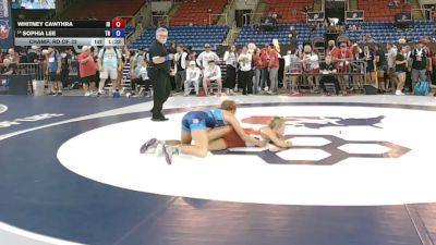 120 lbs Champ. Rd Of 32 - Whitney Cawthra, Idaho vs Sophia Lee, Tennessee
