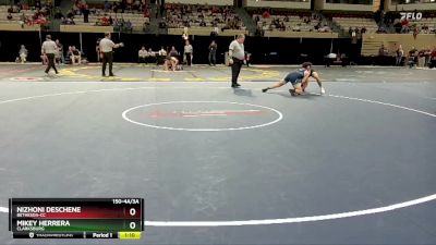 150-4A/3A Semifinal - Mikey Herrera, Clarksburg vs Nizhoni Deschene, Bethesda-CC