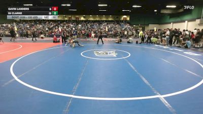 132 lbs Consi Of 8 #1 - Gavin Landers, IA vs Dj Clarke, GA