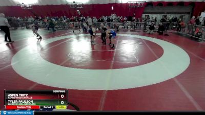 125 lbs Semifinal - Tyler Paulson, LaCrosse Area Wrestlers vs Aspen Tritz, Rapids Wrestling Club