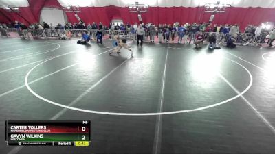 119 lbs Semifinal - Gavyn Wilkins, Wisconsin vs Carter Tollers, Marshfield Wrestling Club