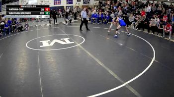 114 lbs 3rd Place Match - Grayson Stroupe, Beaver County Christian School vs Nathan Cox, Claysburg Kimmel Hs