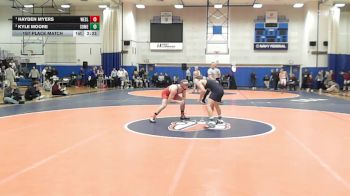 141 lbs 1st Place Match - Hayden Myers, Wesleyan (ct) vs Kyle Moore, Southern Maine