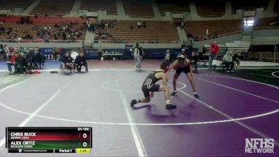 D1-106 lbs Champ. Round 1 - Chris Buck, Desert Vista vs Alex Ortiz, Boulder Creek