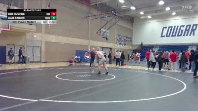 285 lbs 5th Place Match - Liam Eckles, Clackamas Unattached vs Ben Hughes, Unattached