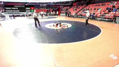 3A 120 lbs Champ. Round 1 - Nadeem Haleem, Tinley Park (Andrew) vs Brady Phelps, Schaumburg (H.S.)