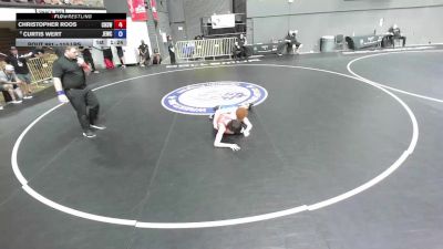 113 lbs Champ. Round 2 - Christopher Roos, Calabasas High School Wrestling vs Curtis Wert, Junior Eagles Wrestling Club