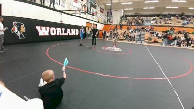 129-137 lbs Round 3 - Isaac Kosmann, Cody Middle School vs Britt Asay, Lovell Middle School