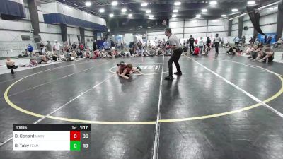 100 lbs Rr Rnd 8 - Brady Genard, Mat Assassins K8 A vs Braidyn Taby, Team Dynasty