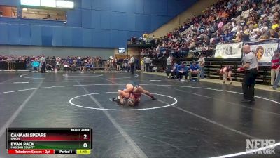 2 - 126 lbs Quarterfinal - Canaan Spears, Union vs Evan Pack, Madison County