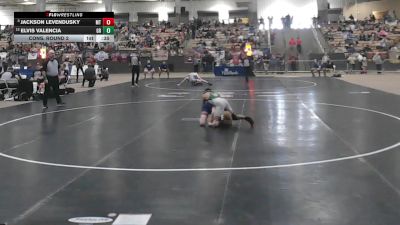 A 126 lbs Cons. Round 2 - Jackson Levendusky, Montgomery Central High School vs Elvis Valencia, Greenbrier High School