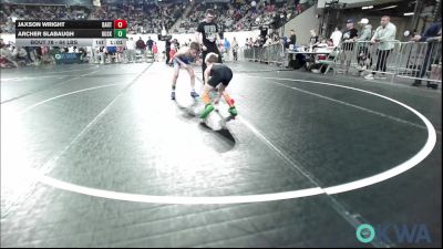 64 lbs Semifinal - Jaxson Wright, Bartlesville Wrestling Club vs Archer Slabaugh, Husky WC