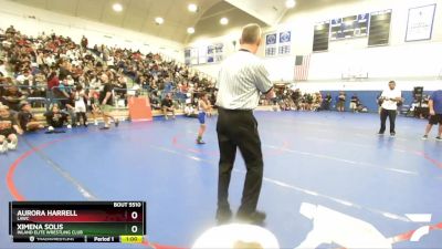 57 lbs 5th Place Match - Aurora Harrell, LAWC vs Ximena Solis, Inland Elite Wrestling Club