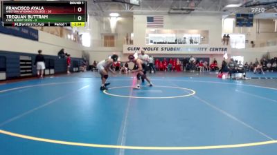 157 lbs Round 1 (6 Team) - Trequan Buttram, Carl Albert State vs Francisco Ayala, Western Wyoming College