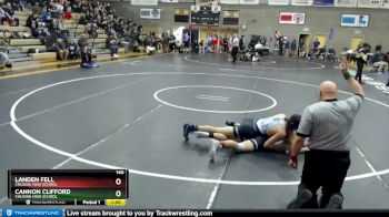 140 lbs Quarterfinal - LANDEN FELL, Chugiak High School vs CANNON CLIFFORD, Chugiak High School