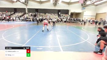 147-H lbs Consi Of 16 #1 - Giorgio Valenzuela, Vougar's Honors Wrestling vs Ryan Yang, Jersey 74