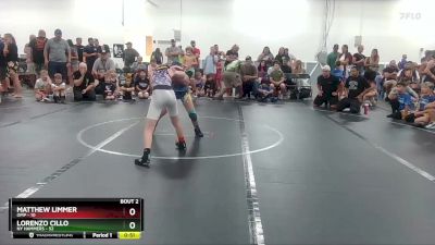 84 lbs Round 1 (4 Team) - Lorenzo Cillo, NY Hammers vs Matthew Limmer, OMP