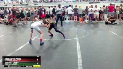 60 lbs Round 3 (6 Team) - Kellan Winters, U2 Upstate Uprising vs Colton Utley, Charlotte Vikings