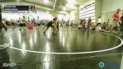 92 lbs Final - Braden Abel, Salina Wrestling Club vs Zaiden Wilson, HURRICANE WRESTLING ACADEMY