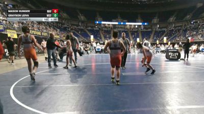 145 lbs Round Of 16 - Mason Hunger, Whitehall vs Grayson Leiva, West York