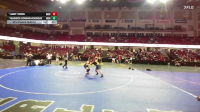 190 lbs 5th Place Match - Madison Cordier-Bourque, Meridian vs Jady Cook, Middleton