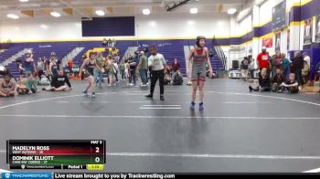 105 lbs Round 3 (6 Team) - Dominik Elliott, Cane Bay Cobras vs Madelyn Ross, West Wateree