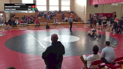 157 lbs Day 1 (round 2) - Brandon Wiepert, St. Francis B vs Aiden Lyman, West Seneca W/E