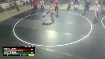 77 lbs 1st Place Match - Wyatt Garris, Animal House Wrestling vs Joshua Licon, Pomona Wrestling Club Colorado