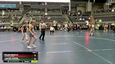 75 lbs Cons. Round 4 - Dylan Ingalls, Legends Of Gold vs Carter Mason, Moen Wrestling Academy