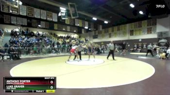 165 lbs Cons. Round 4 - Luke Graver, Pine Creek vs Anthony Porter, Martin Luther King