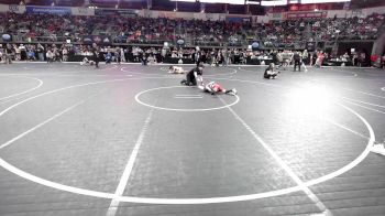 46 lbs Quarterfinal - Lane Plumlee, Mustang Bronco Wrestling Club vs Uriah Guebara, Maize