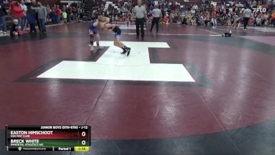 J-12 lbs 1st Place Match - Breck White, Immortal Athletics WC vs Easton Himschoot, USA MAT CLUB