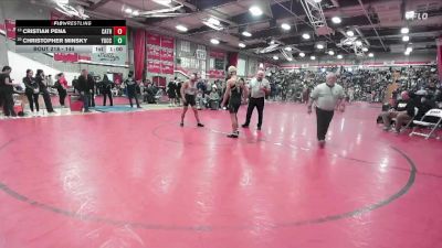 144 lbs Cons. Round 1 - Cristian Pena, Cathedral City vs Christopher Minsky, Yucca Valley