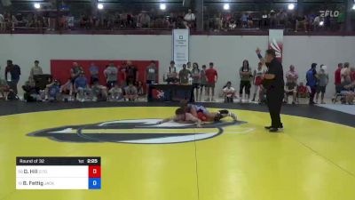 79 kg Round Of 32 - Dayton Hill, O Town Wrestling Club vs Brock Fettig, Jackrabbit Wrestling Club