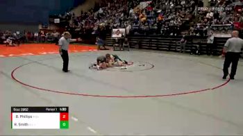 2 lbs Quarterfinal - Brenden Phillips, Richlands vs River Smith, Glenvar