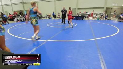 100 lbs Round 3 (6 Team) - Destiny Jones, Oklahoma Blue vs Addie Shaw, South Carolina