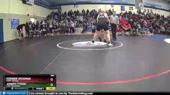 285 lbs Quarterfinal - Joseph Tynan, Lake Roosevelt vs Conner Wickman, Mary Walker