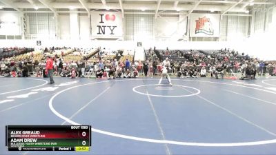 93 lbs Round 1 - Adam Drew, Bulldogs Youth Wrestling (Far Western) vs Alex Greaud, Beaver River Wrestling